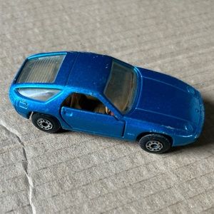 Vintage matchbox blue car race car hot wheels hot rod
